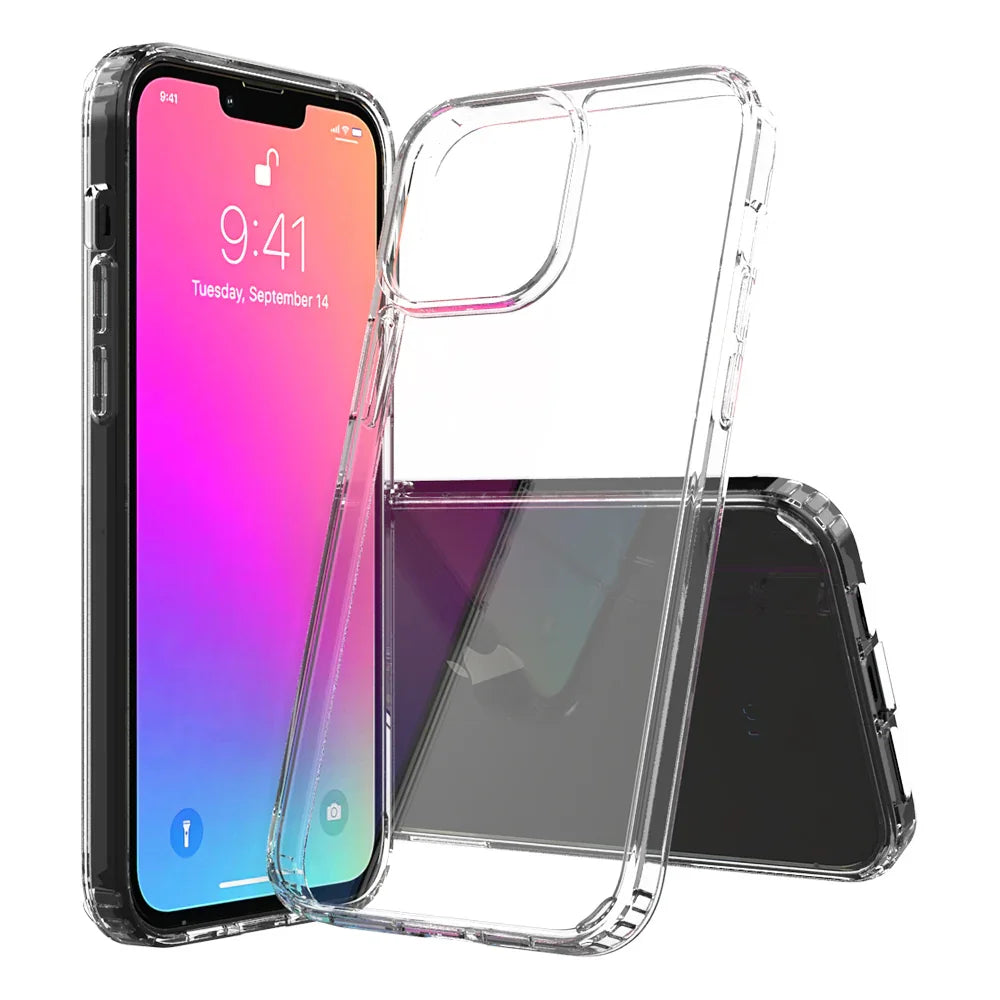 Armor-X Ahn Shockproof Protective Case For iPhone 13 Pro Max - Clear - Tashqila Armor-X Ahn Shockproof Protective Case For iPhone 13 Pro Max - Clear - Tashqila
